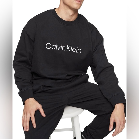 CALVIN KLEIN CK BLACK PULLOVER SWEATSHIRT size Medium - Picture 1 of 6